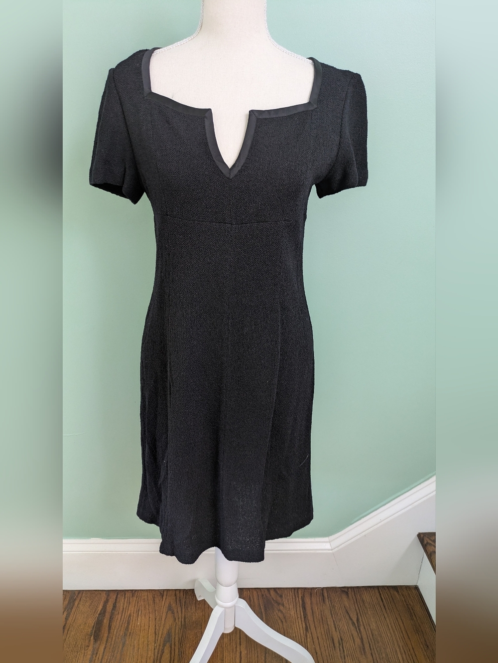 St John Collection Black Knit Dress, Sz 4